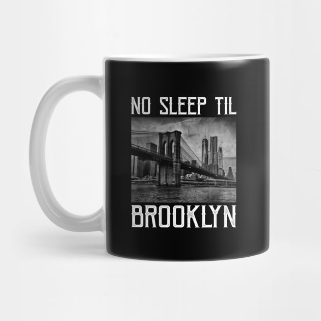 No Sleep Till Brooklyn Vintage Artwork by Dimma Viral